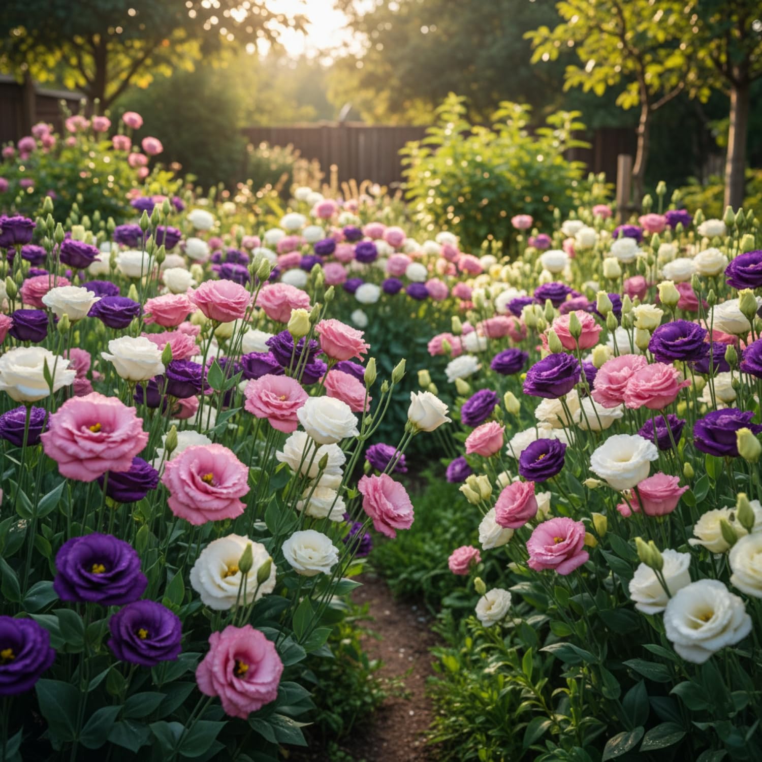 Eustoma Grandiflorum thornless rose seeds ideal for elegant arrangements.