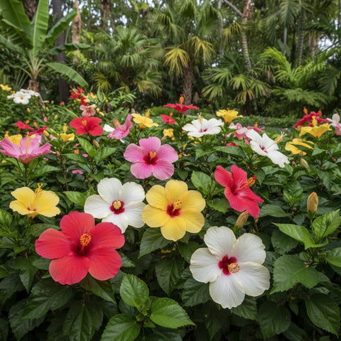 KCT GARDEN hibiscus border seeds quick-growing perennials for long-lasting color in beds