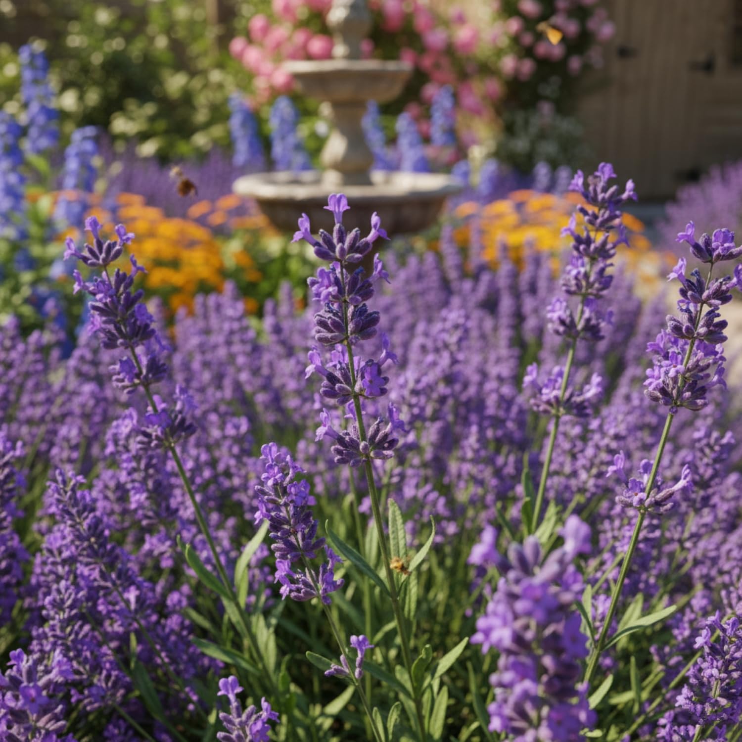 KCT GARDEN lavender purple flower spikes in bloom