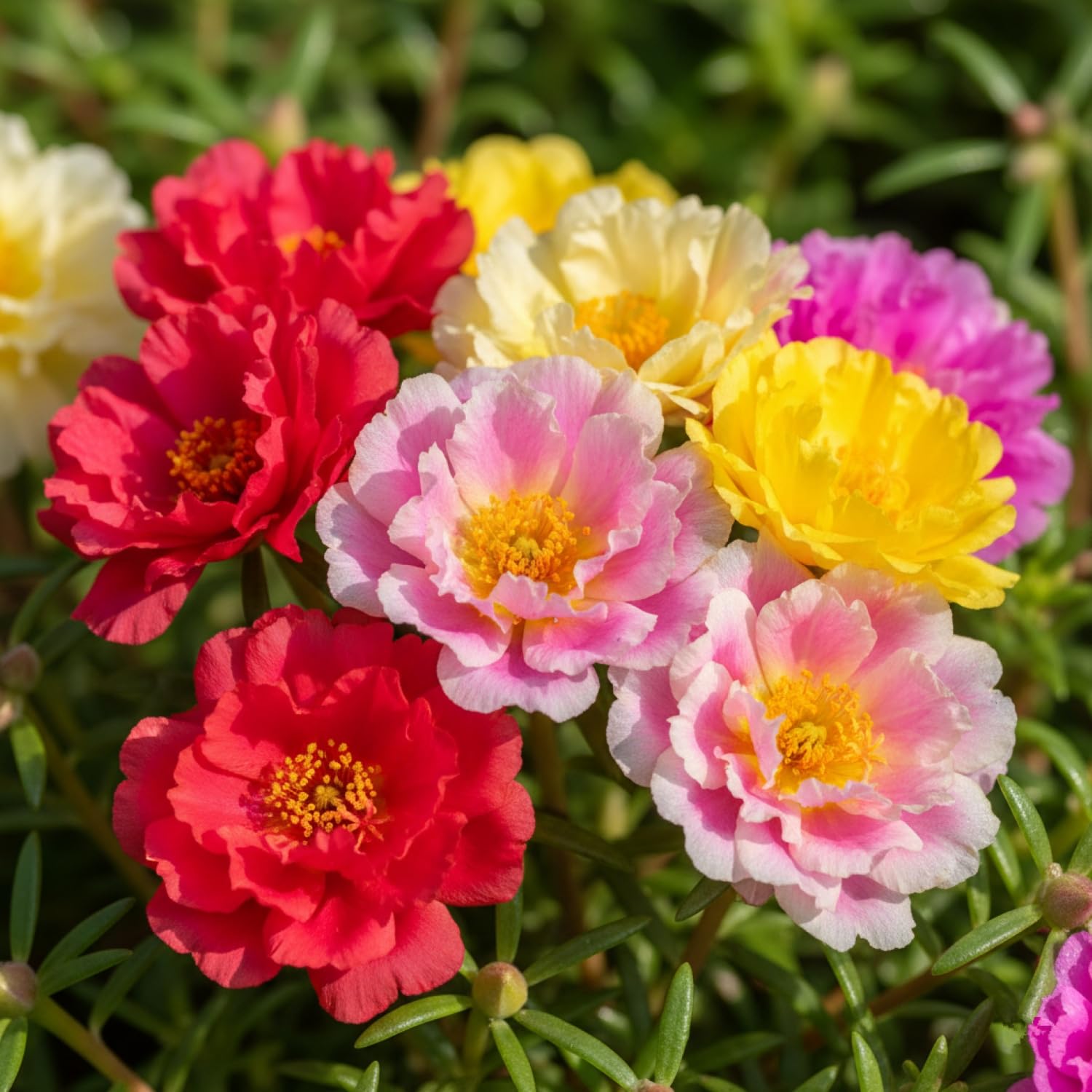 KCT GARDEN Moss Rose in beds or pots adds long-lasting color.