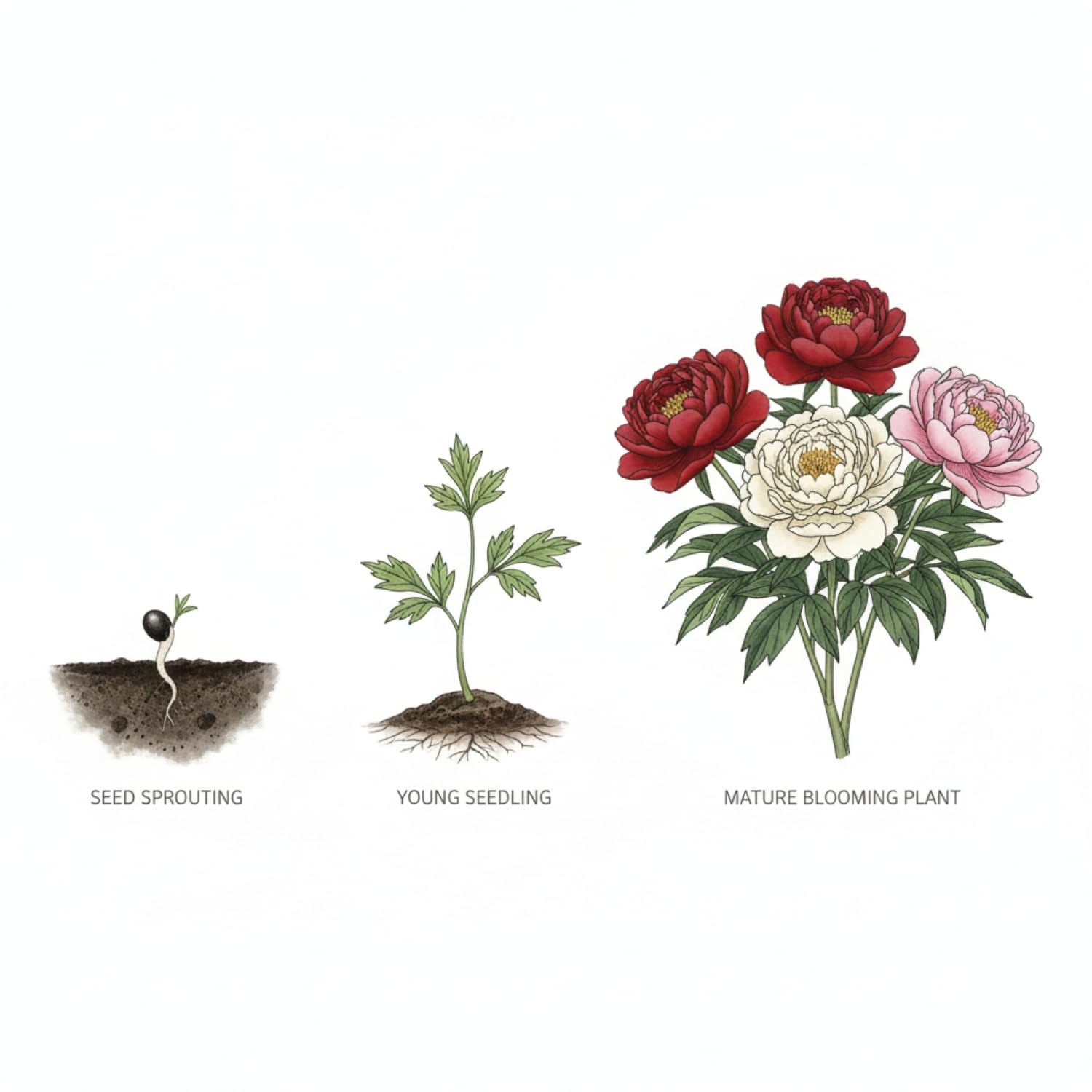 KCT GARDEN vase-ready peonies for stylish home arrangements