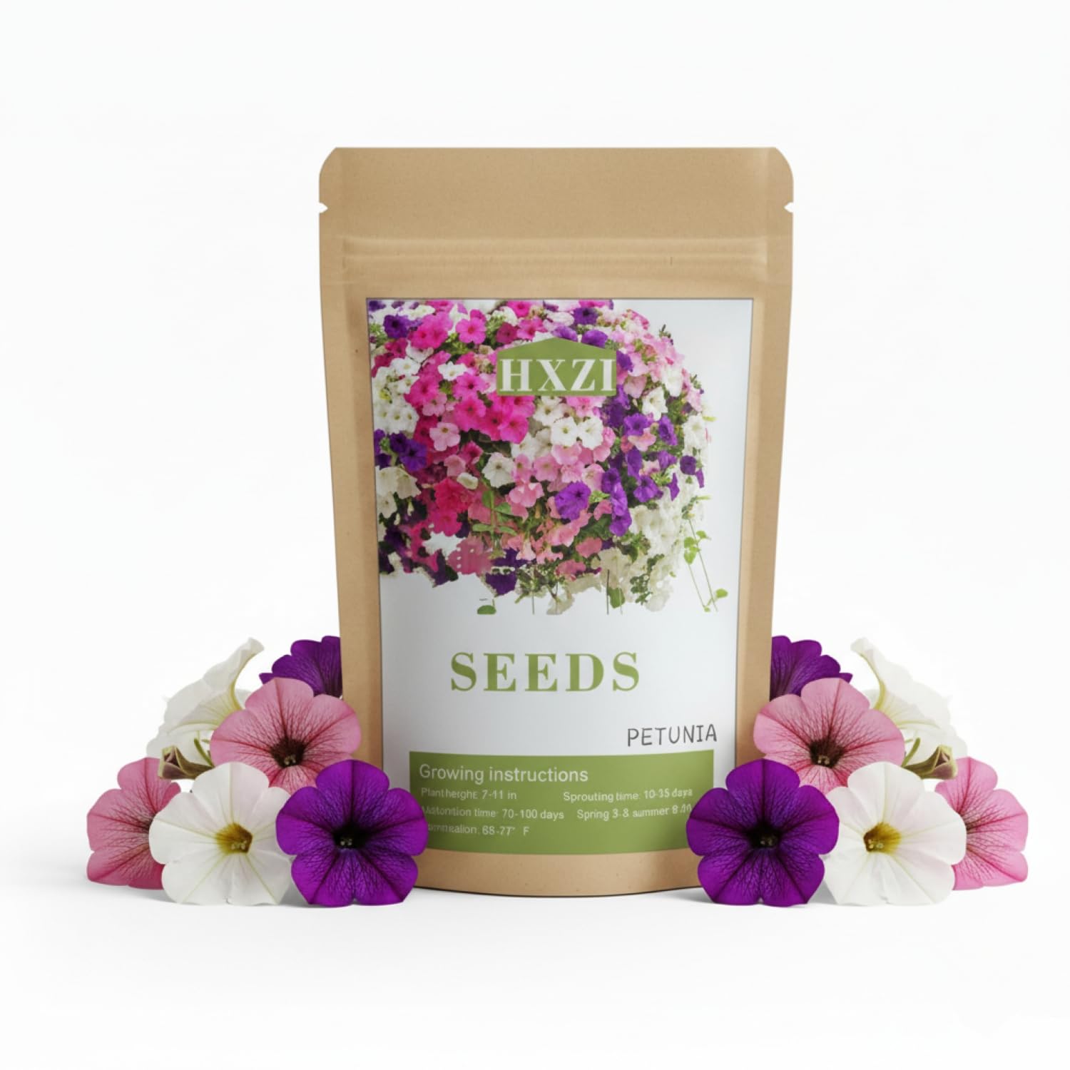 KCT GARDEN Petunia seeds bulk pack for large planting projects and color displays