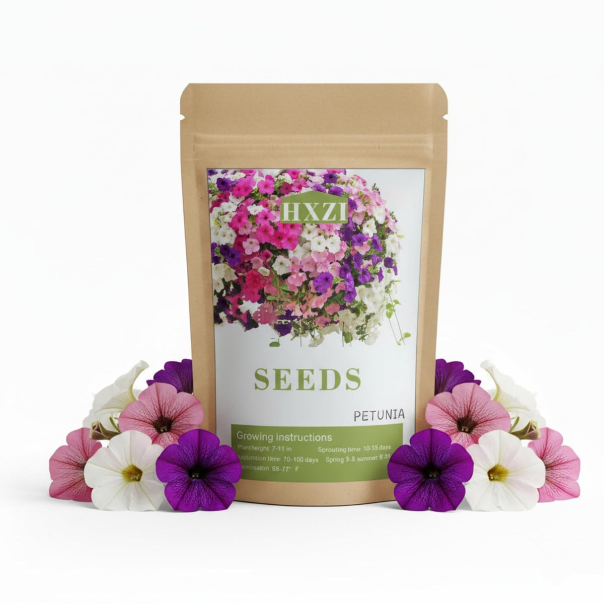 KCT GARDEN Petunia seeds bulk pack for large planting projects and color displays