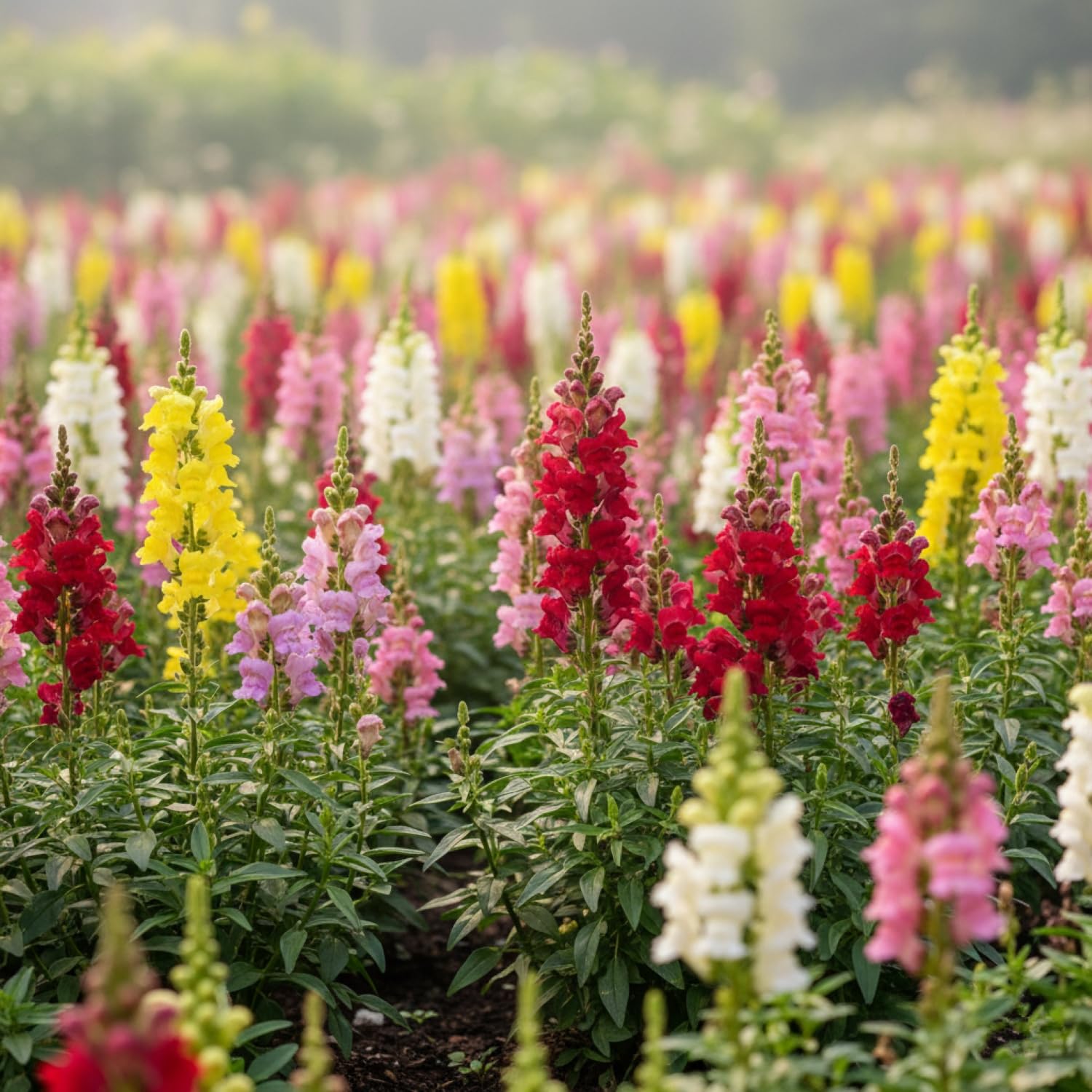 KCT GARDEN Snapdragon blooms in borders attract pollinators and add color.