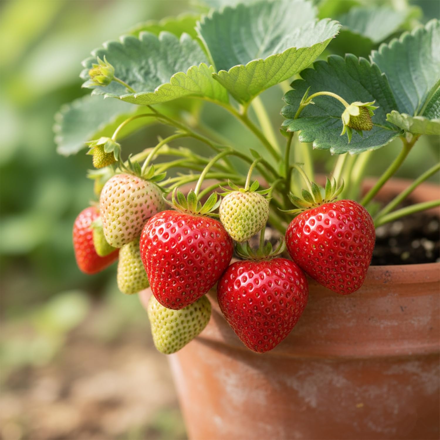 Close-up of premium strawberry seeds showing high germination potential.