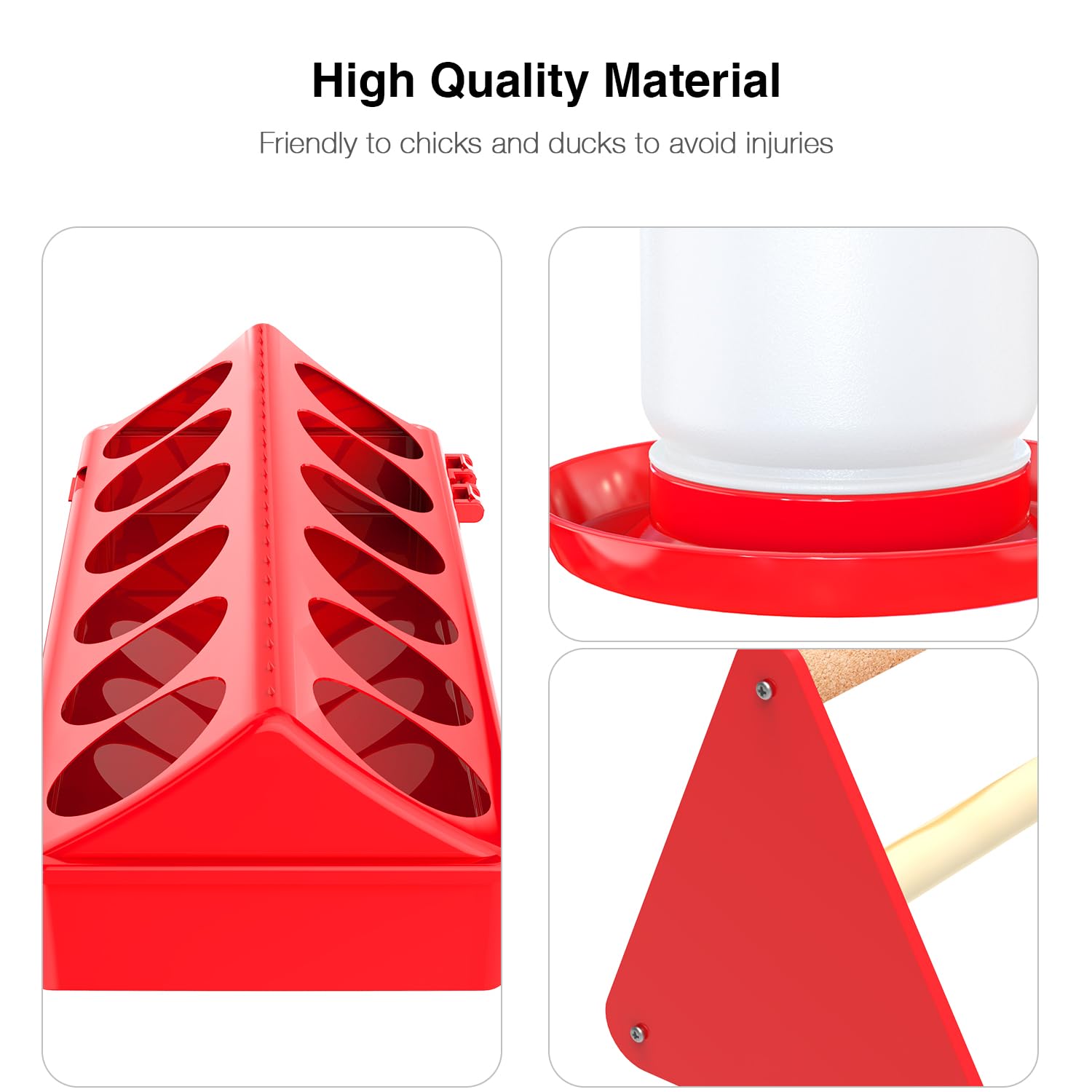 Kculehtlla 1.2L chick waterer for reliable hydration.