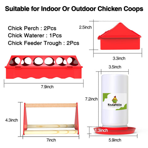 Kculehtlla Plastic chick feeder trough reduces spills and keeps feed accessible.