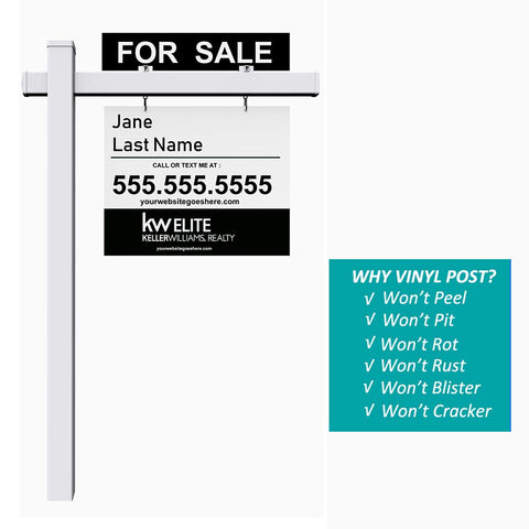 KDGarden 47-inch arm supports up to a 36-inch sign