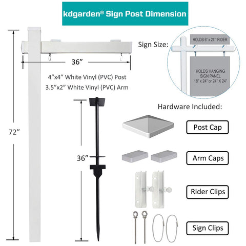 Kdgarden included accessories simplify installation for quick setup.