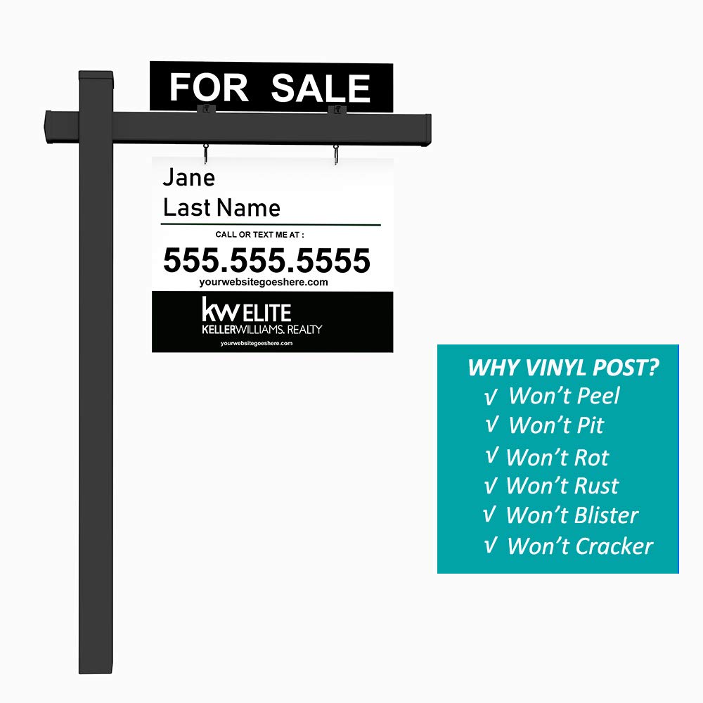 Kdgarden 36-inch real estate arm provides clear visibility for open-house signs.