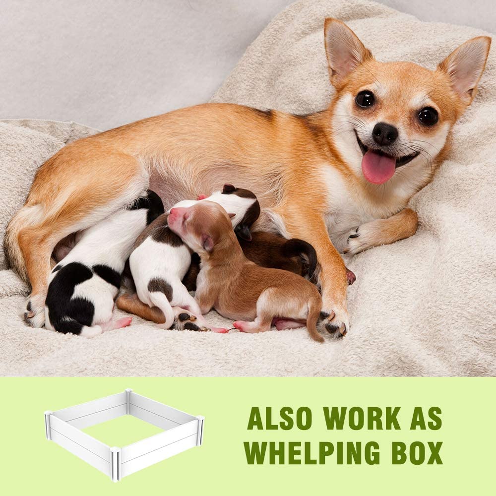 Kdgarden whelping box use provides space for litters and pets.