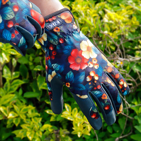 KDK gloves show breathable mesh tops for cooler hands during summer gardening