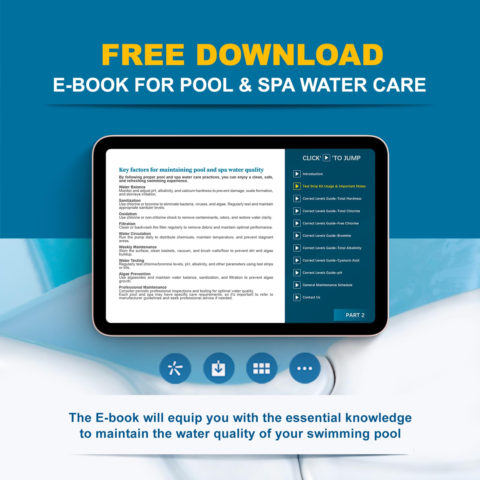 KEASLYFL Exclusive Ebook included for pool care guidance
