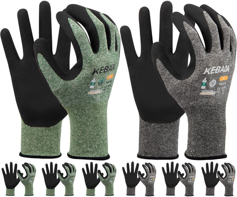 Kebada gardening gloves for men with palm coating for a strong yard grip