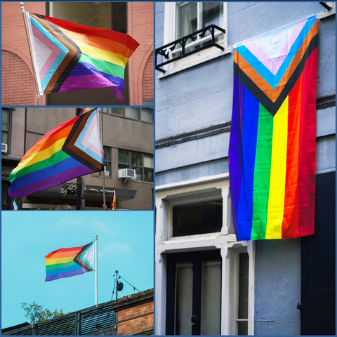Keblo rainbow flag preserves color richness under sun exposure.