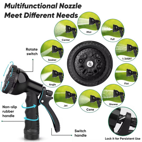 Kebose ergonomic rubber handle offers secure grip during watering tasks.