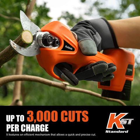 Kebtek dual battery packs enable longer pruning sessions