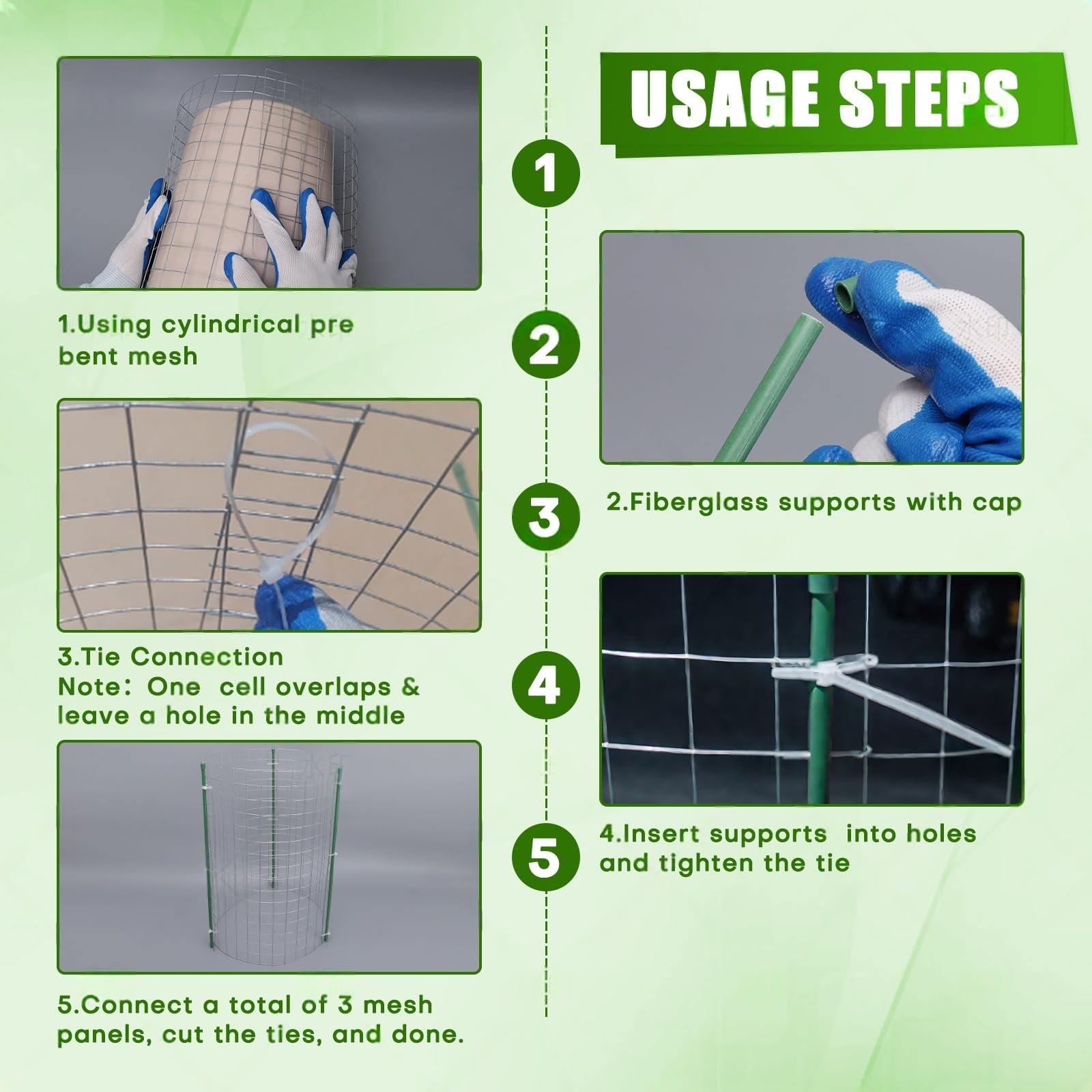 Kecaopdt zip ties enable quick DIY assembly for cages