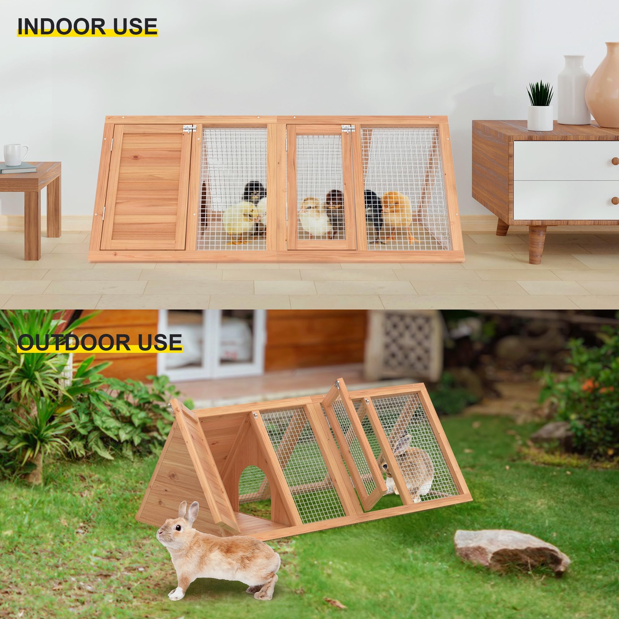 Kecreque rabbit hutch multipurpose small animal use suitable for quail, chicks, ducks, and more.