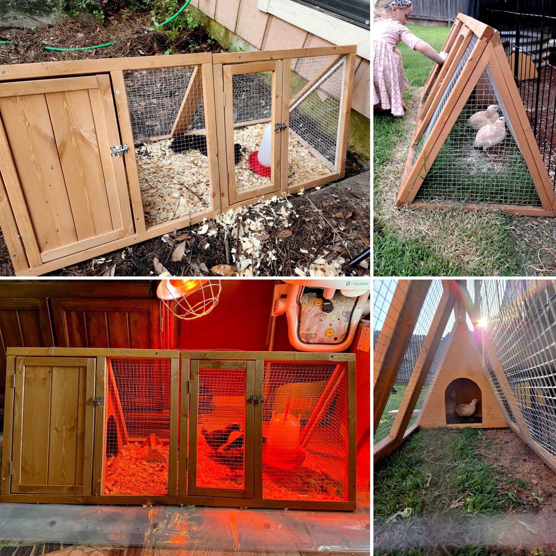 Kecreque rabbit hutch ventilated wire fence for airflow and protection.