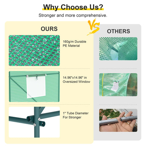 Kecreque waterproof PE cover protecting plants from rain and wind