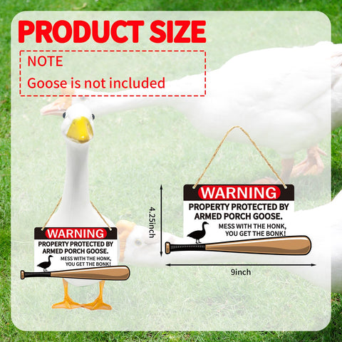 Kedaijin goose armed sign adds playful character to any cafe or home.