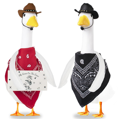 Transforms porch goose into a playful centerpiece with Kedaijin wings.