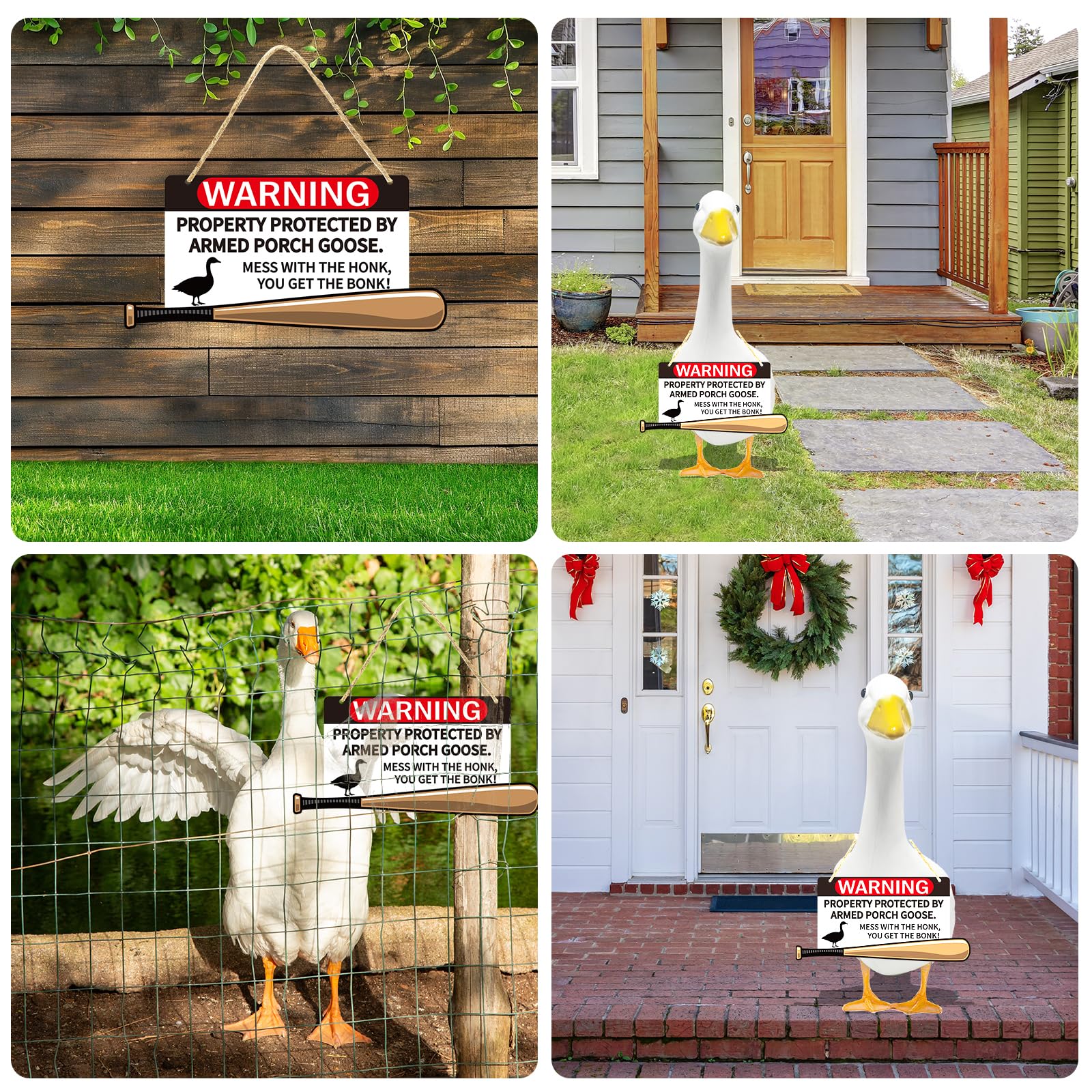 Kedaijin outdoor goose decor for yard or garden with quirky charm.