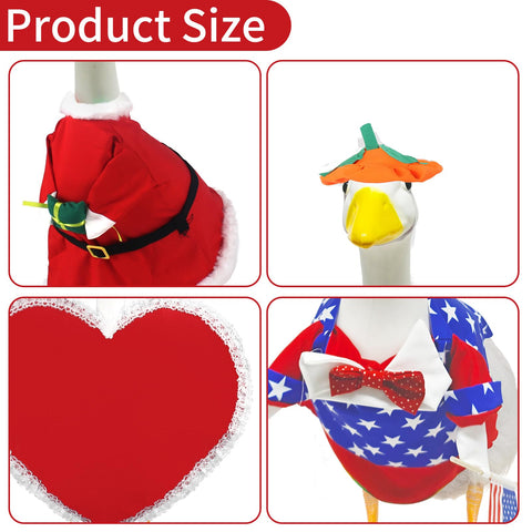 Kedaijin valentines goose costume adds romantic flair to outdoor display.