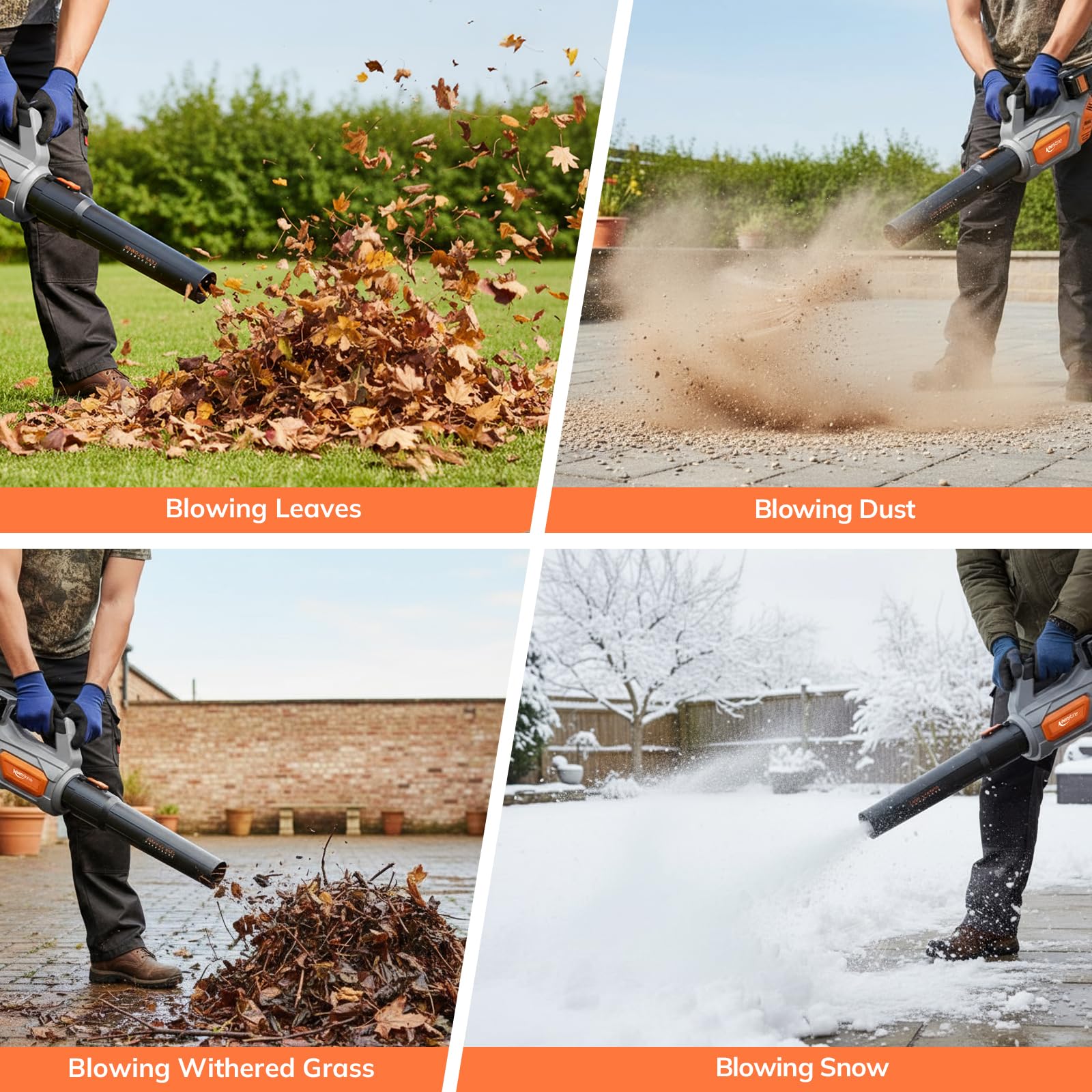 Keenstone Leaf Blower lightweight design at 5.5 pounds for reduced fatigue during use