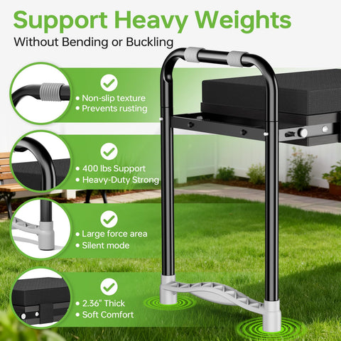 KeepTrim garden kneeler folded-compact design for easy storage and transport