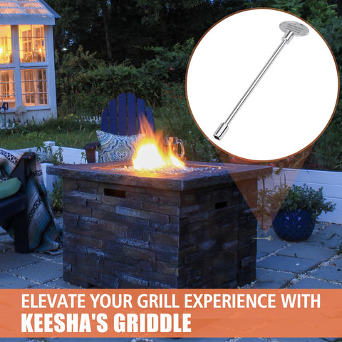 KEESHA versatile gas valve key for indoor or outdoor fireplace use.