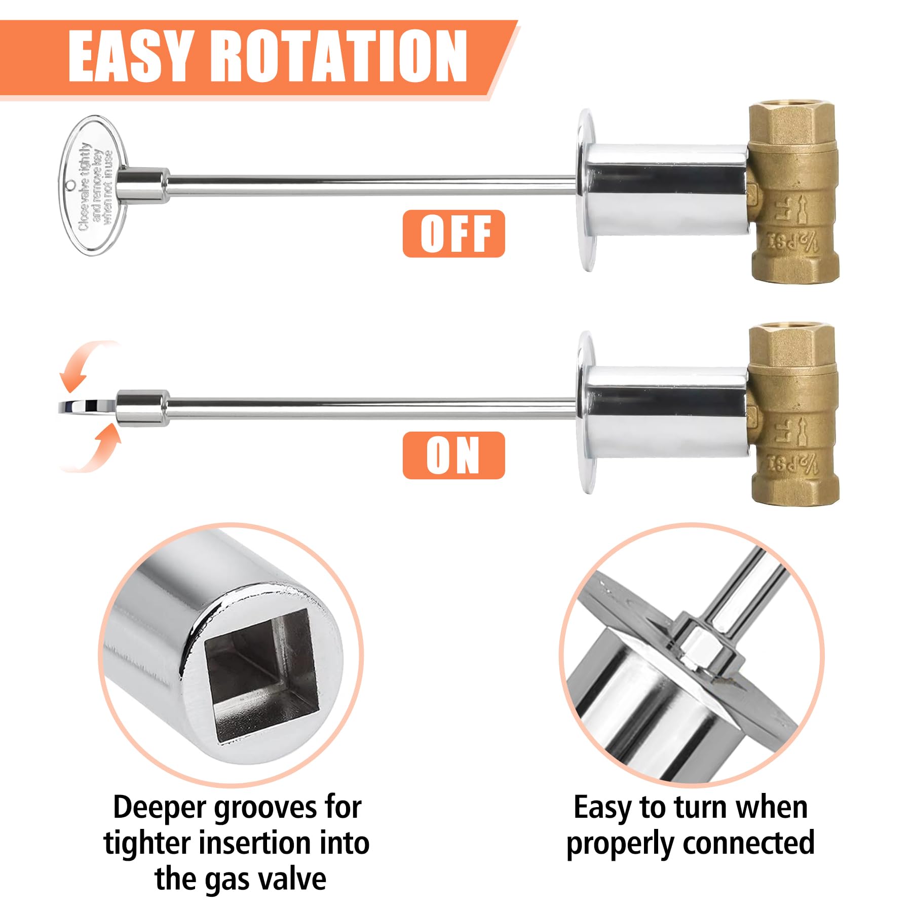 KEESHA rustproof and deformation-resistant key remains sturdy near fireplaces.