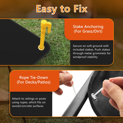Keeswin grill mat measures 40 by 70 inches for wide coverage.
