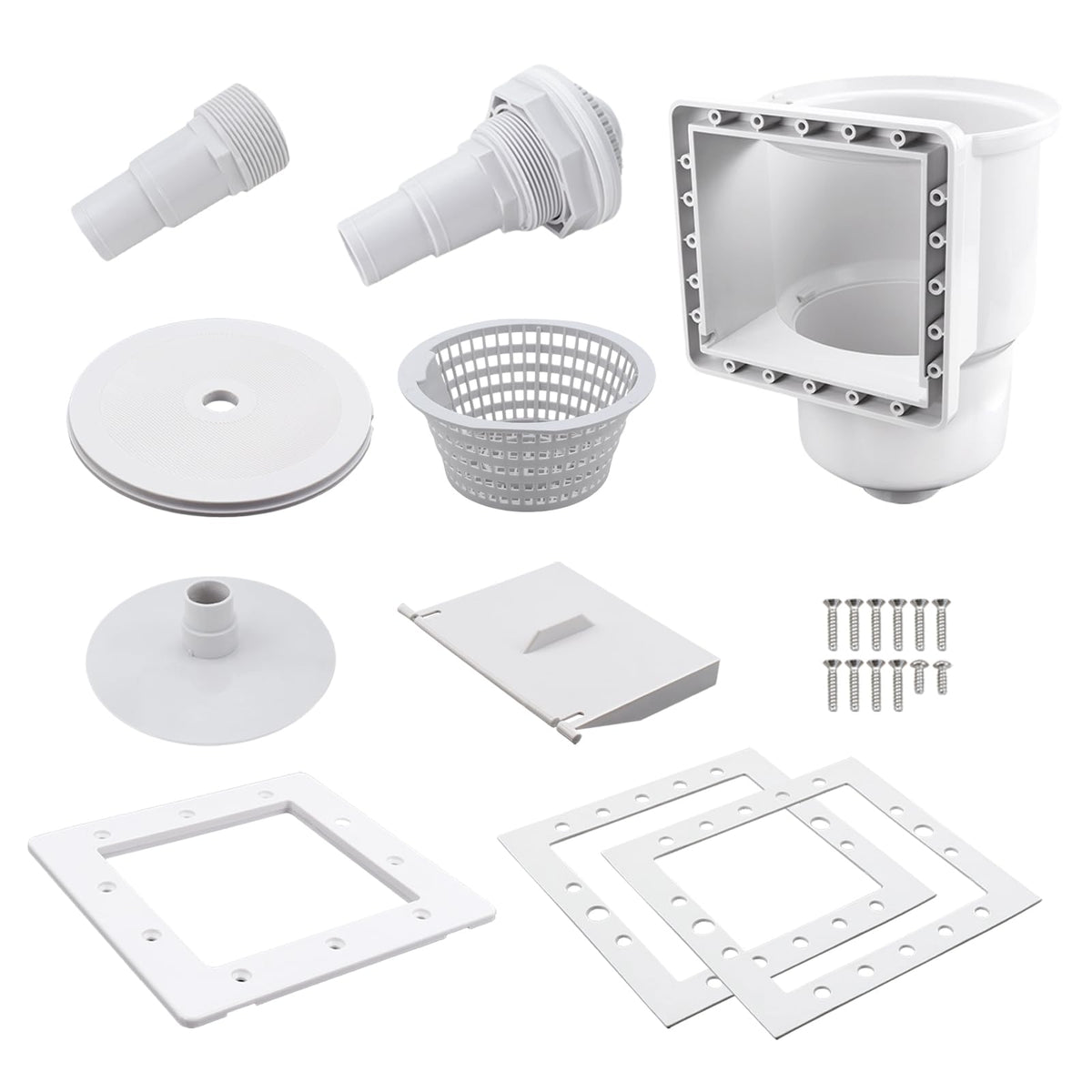 Kefly above-ground pool skimmer kit for easy debris removal and maintenance