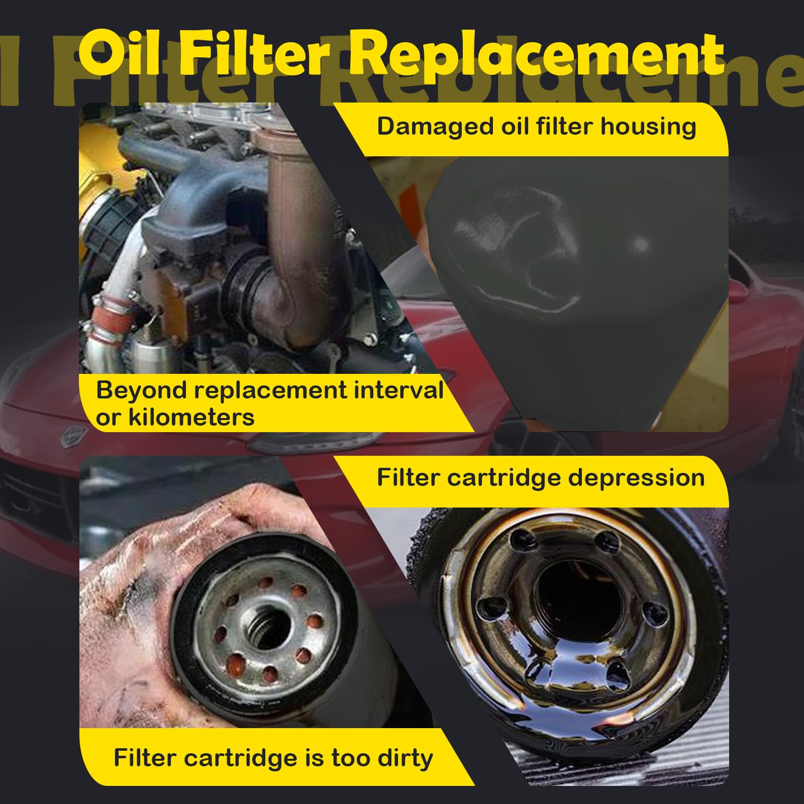 Two-pack Kefly oil filter kit for economical lawn care maintenance.