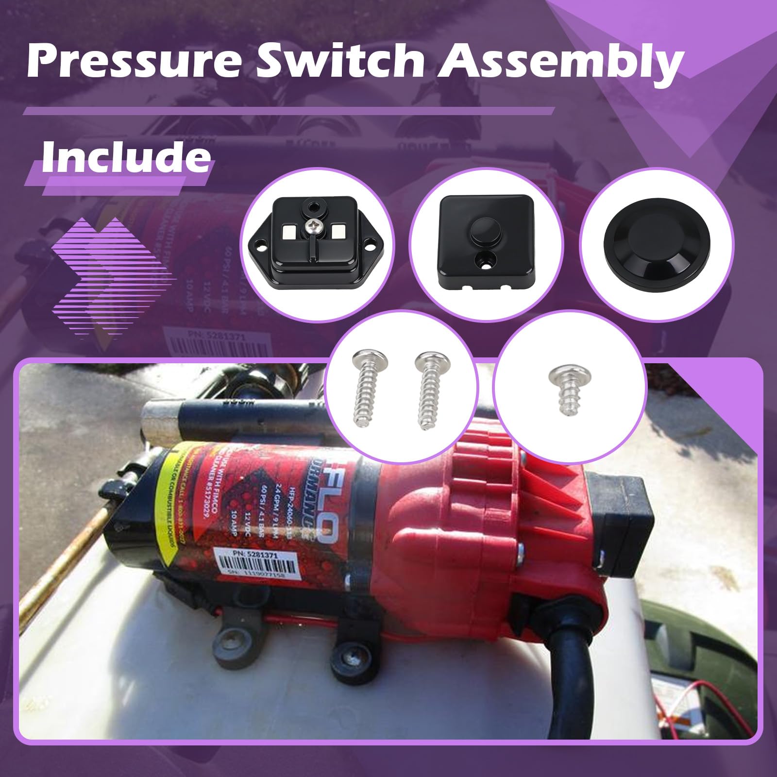 Kefly pressure-switch with Fimco connection fit for compatibility