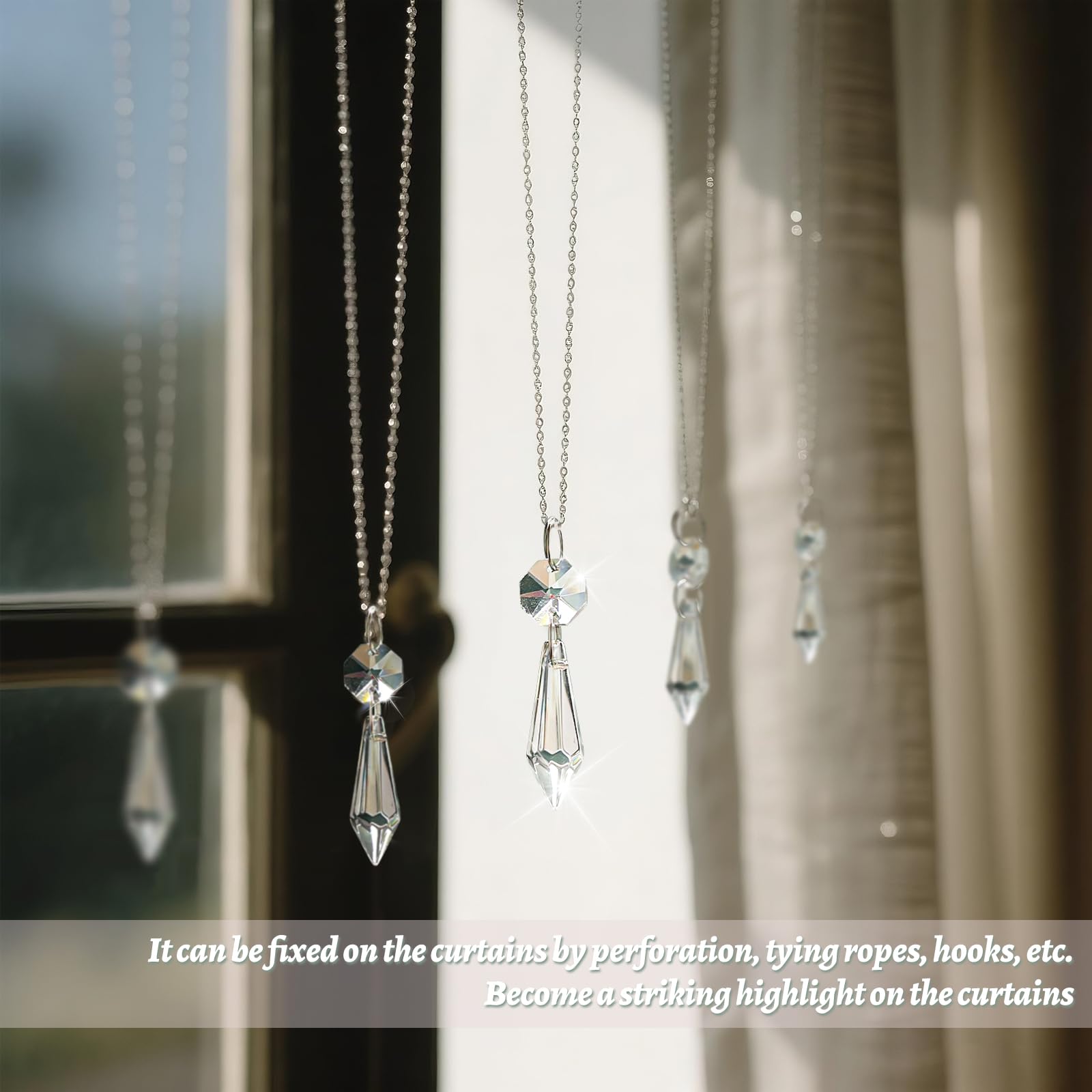 Kehail DIY teardrop prism for crafts and personalized accents