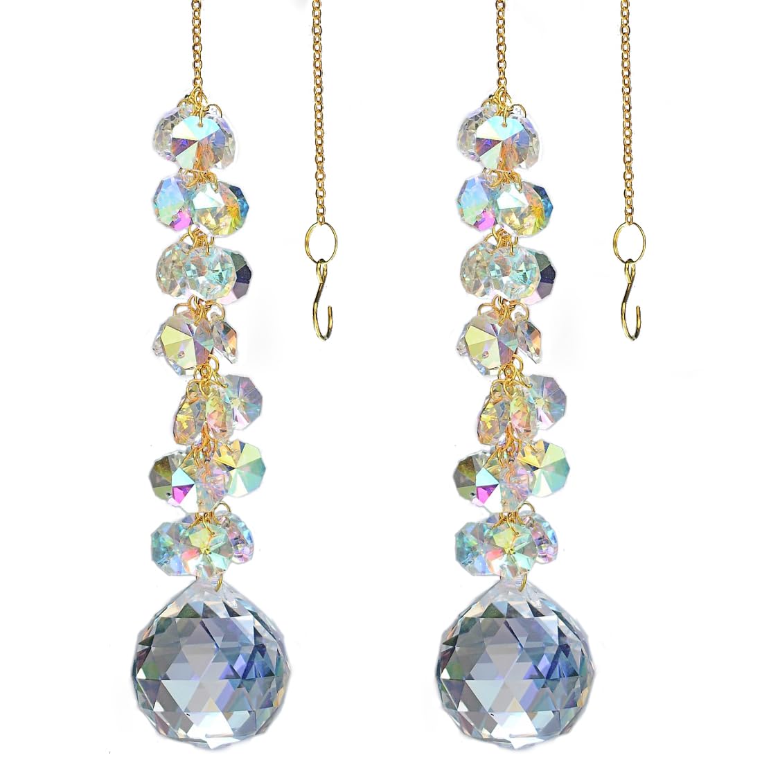 KEINIA aurora prism beads shimmer with AB coating for vibrant room sparkle