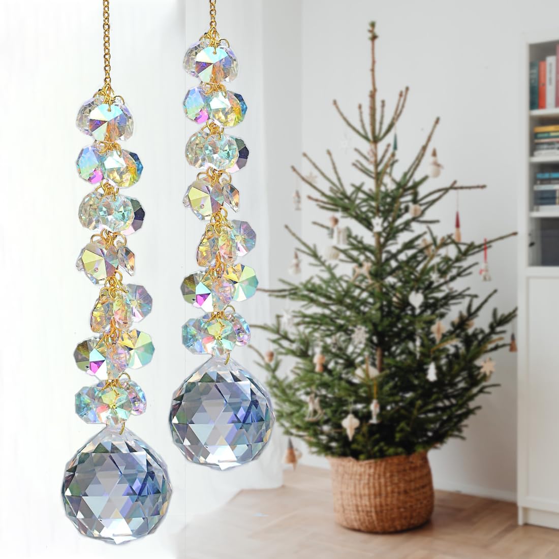 KEINIA aurora prism sparkles even in indirect light for cozy ambience