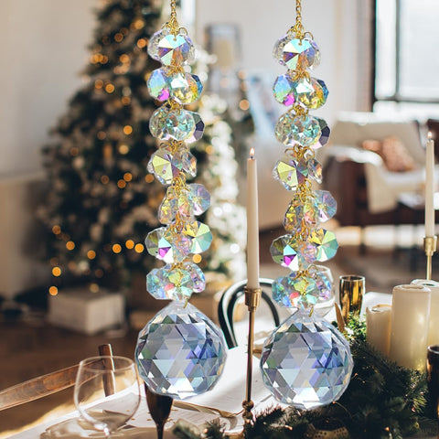 KEINIA wedding decor prism beads enhance ceremony with sparkling light