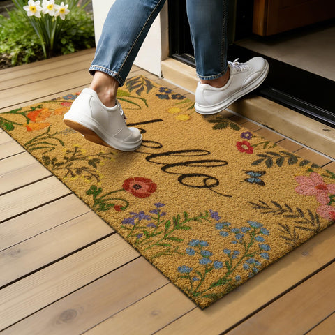 Kelarea Hello Spring mat makes a stylish housewarming gift