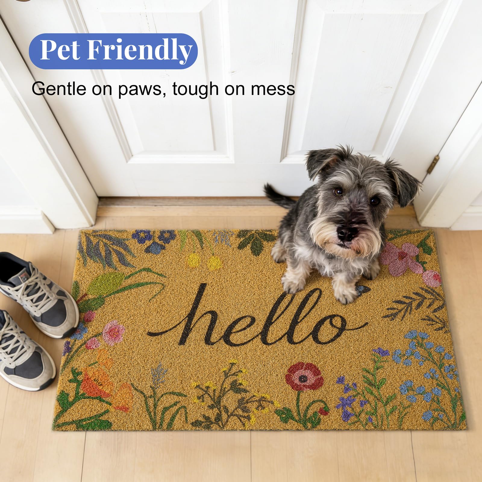 Kelarea Hello Spring mat size 17x29 fits most entryways
