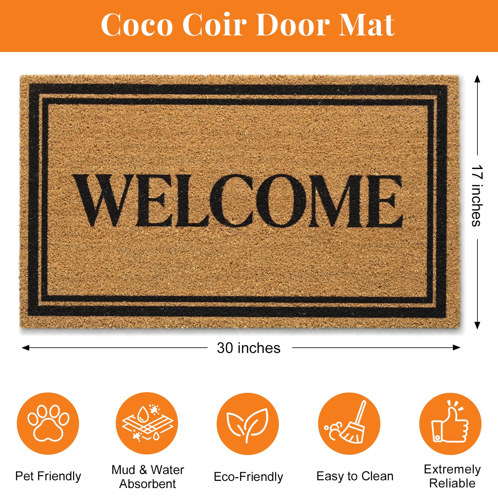 Kelarea indoor-outdoor mat at an entryway for versatile high-traffic use.