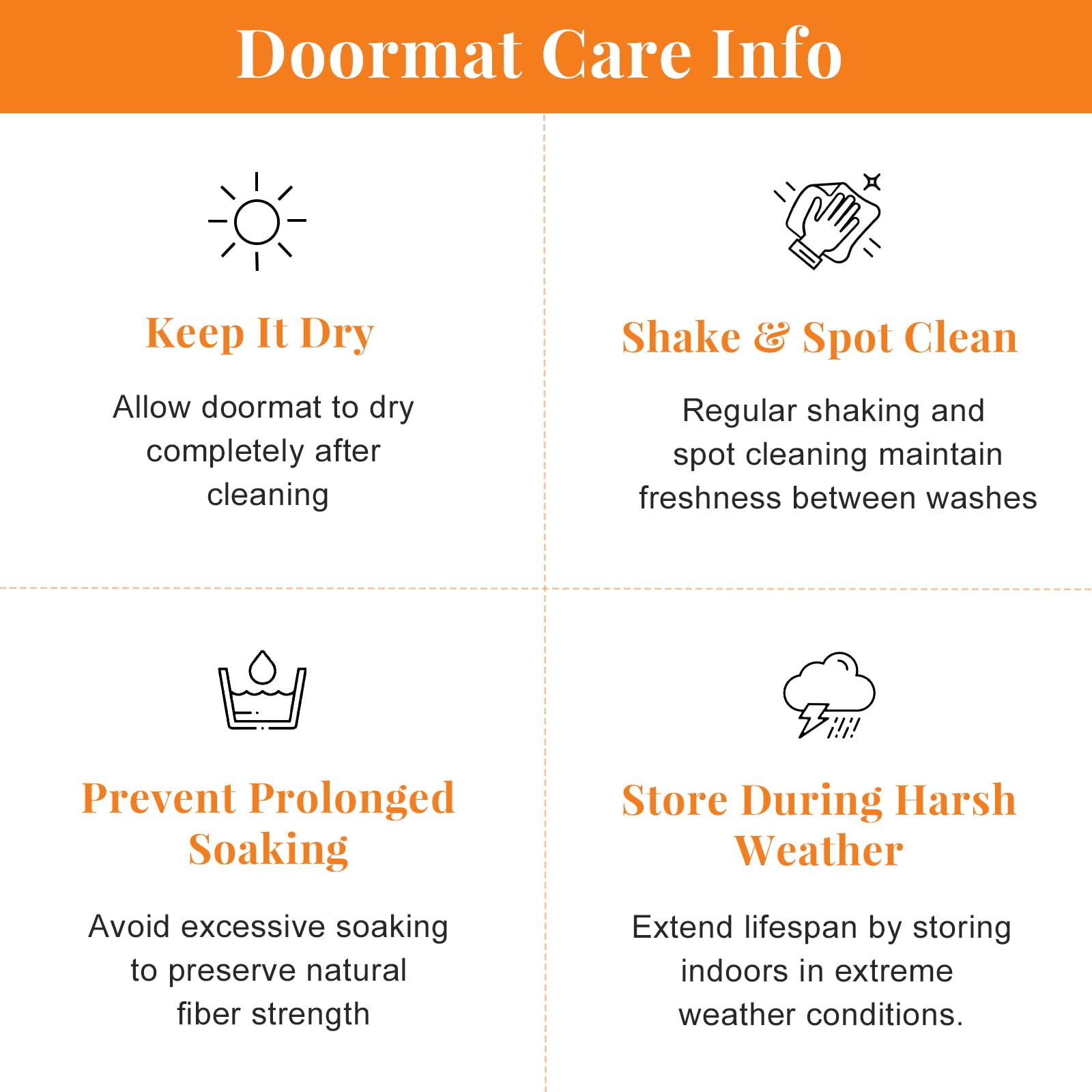 Kelarea coco doormat is easy to vacuum and quick to maintain.