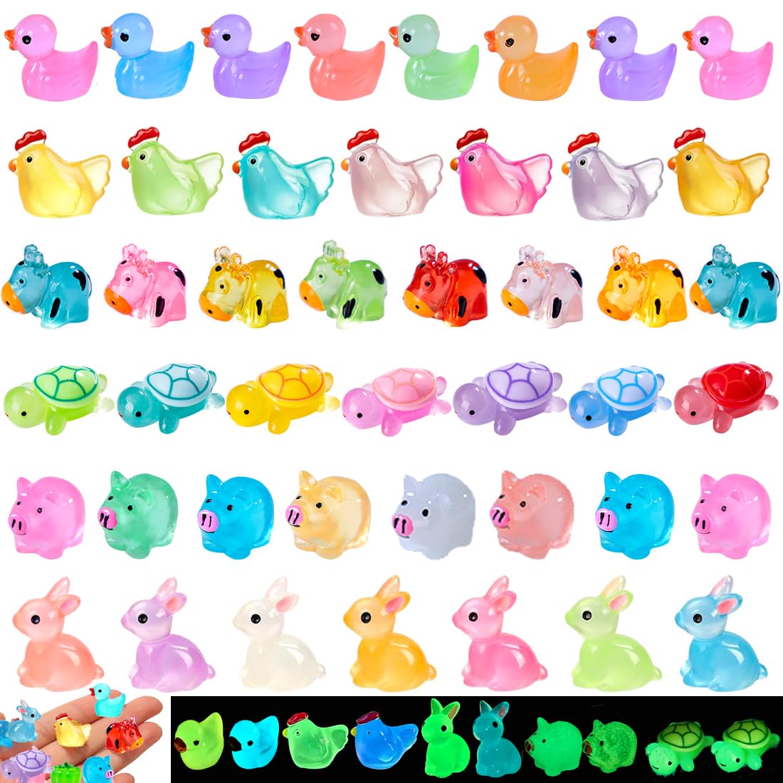 Kelfendeko fairy garden mini resin animals for decorative scenes