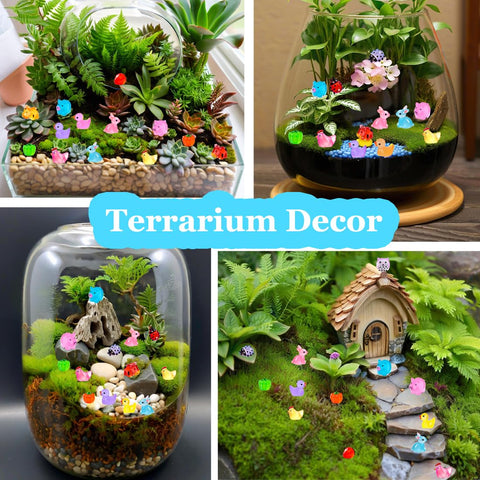 Kelfendeko terrarium decor mini resin animals for micro landscaping