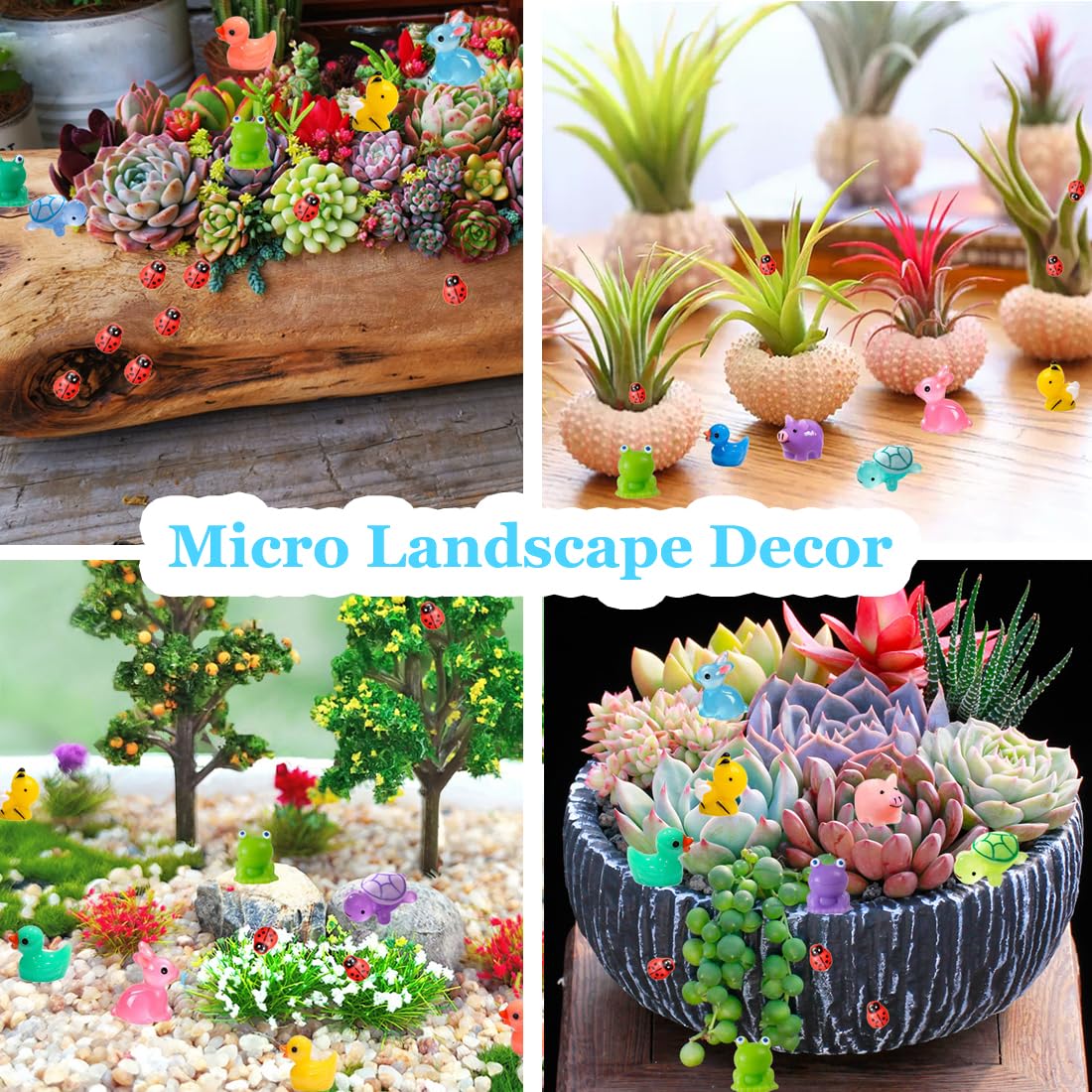 Kelfendeko mini turtles figurines for tiny displays and gifts
