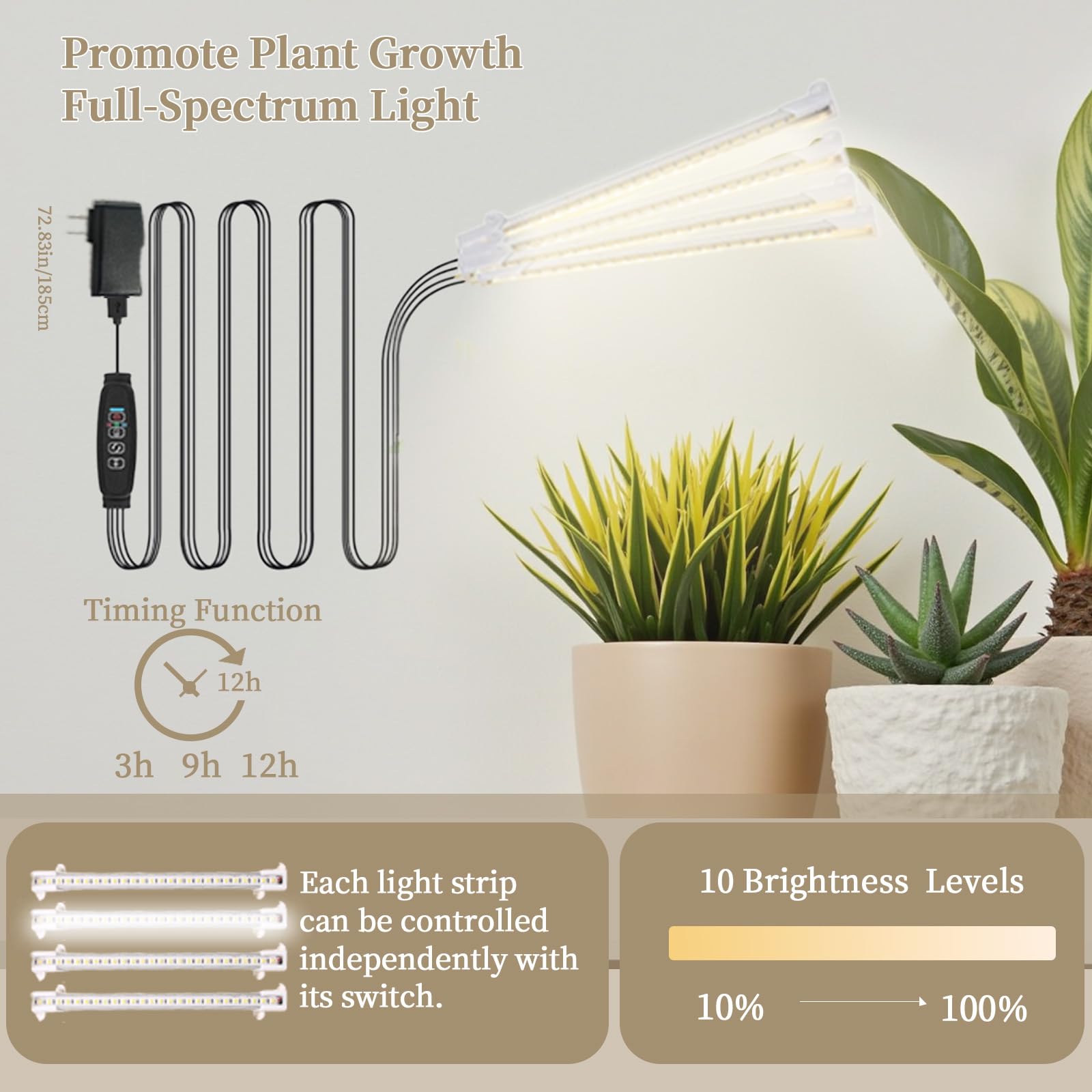 KELHOMECL corner plant shelf 65inch maximizes corner space for greenery display.