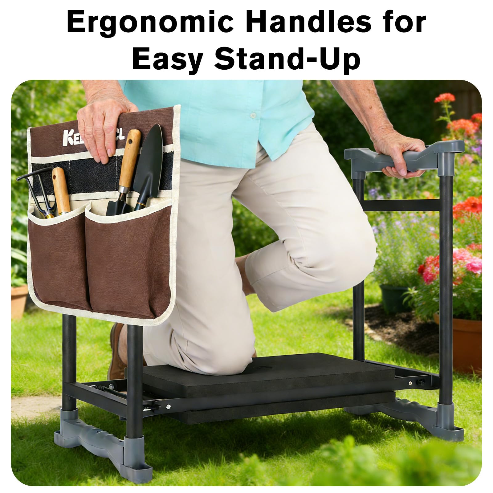 KELHOMECL ergonomic handles aid safe standing after gardening tasks